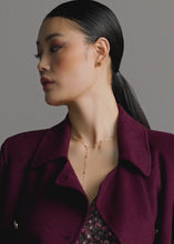 Load and play video in Gallery viewer, Riani Double-Breasted Coat in Morello
