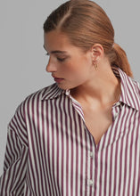 Load and play video in Gallery viewer, Riani Striped Blouse in Morello
