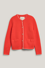 Load image into Gallery viewer, Gant Knitted Cotton Jacket in Orange Red
