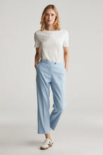 Load image into Gallery viewer, Gant Tailored Linen Stretch Pants in Fresh Blue
