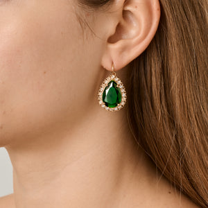 Dyrberg/Kern Fiora Earring in Emerald