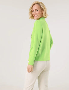 Gerry Weber Sand-Washed Jersey Top in Green