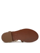 Load image into Gallery viewer, Ash Precious Texture Studded Flat Sandals in Cinnamon
