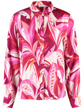 Load image into Gallery viewer, Gerry Weber Satin Blouse with a Floral Print in Pink/Red
