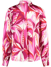 Load image into Gallery viewer, Gerry Weber Satin Blouse with a Floral Print in Pink/Red
