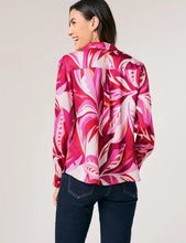 Load image into Gallery viewer, Gerry Weber Satin Blouse with a Floral Print in Pink/Red
