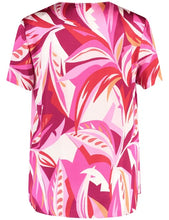 Load image into Gallery viewer, Gerry Weber Leaf Printed Blouse in Red/Pink
