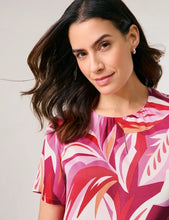 Load image into Gallery viewer, Gerry Weber Leaf Printed Blouse in Red/Pink
