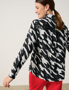 GERRY WEBER Sustainable Blouse with an Ikat Print