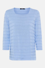 Load image into Gallery viewer, Olsen Sweater with Square Neckline in Cloud Blue
