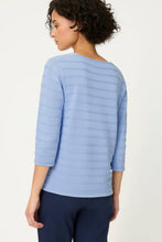 Load image into Gallery viewer, Olsen Sweater with Square Neckline in Cloud Blue
