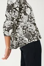 Load image into Gallery viewer, Olsen Shirt with All-Over Print in Black
