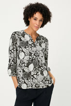 Load image into Gallery viewer, Olsen Shirt with All-Over Print in Black

