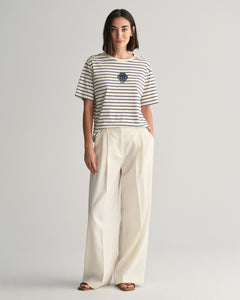 GANT Striped Monogram T-Shirt