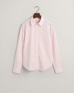Gant Poplin Striped Shirt in Light Pink