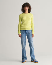 Load image into Gallery viewer, GANT Crew-Neck Sweater in Lime
