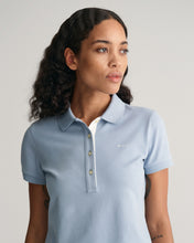 Load image into Gallery viewer, GANT Contrast Collar Pique Polo in Dove Blue
