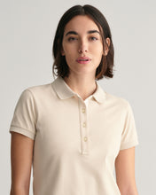 Load image into Gallery viewer, GANT Contrast Collar Pique Polo in Sand
