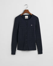 Load image into Gallery viewer, Gnat Stretch Cotton Cable in Cardigan in Navy
