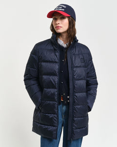 Gant Light Down Coat in Navy