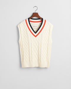 Gant Cable Sleeveless Sweater