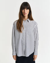 Load image into Gallery viewer, Gant Relaxed Fit Striped Shirt in Evening Blue
