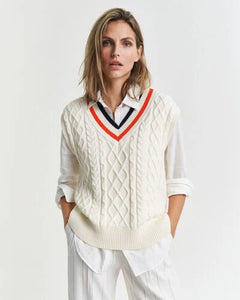 Gant Cable Sleeveless Sweater