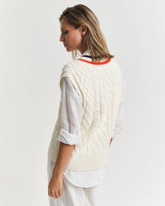 Gant Cable Sleeveless Sweater