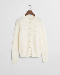 Gant Knit Jacket in Ivory