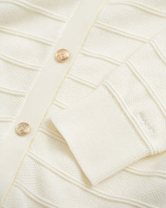 Gant Knit Jacket in Ivory