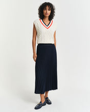Load image into Gallery viewer, Gant Pleated Skirt in Evening Blue

