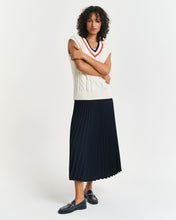 Load image into Gallery viewer, Gant Pleated Skirt in Evening Blue
