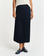 Load image into Gallery viewer, Gant Pleated Skirt in Evening Blue
