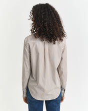 Load image into Gallery viewer, Gant Classic Striped Shirt in Taupe Beige
