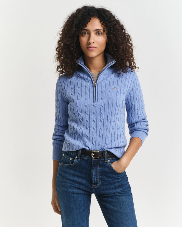 Gant Stretch Cotton Cable Half-Zip