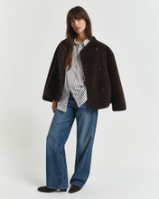Load image into Gallery viewer, Gant Relaxed Fit Striped Shirt in Deep Brown
