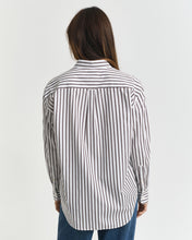 Load image into Gallery viewer, Gant Relaxed Fit Striped Shirt in Deep Brown
