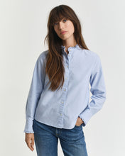 Load image into Gallery viewer, Gant Classic Oxford Frill Blouse in Light Blue
