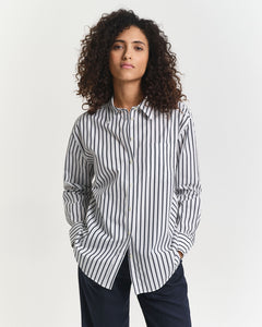 Gant Classic Striped Shirt in Evening Blue