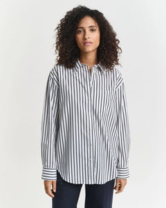 Gant Classic Striped Shirt in Evening Blue