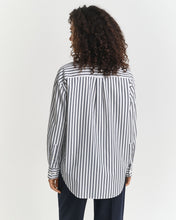 Load image into Gallery viewer, Gant Classic Striped Shirt in Evening Blue
