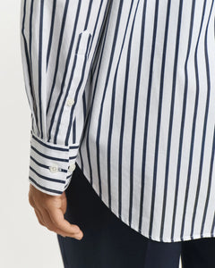 Gant Classic Striped Shirt in Evening Blue