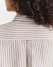 Load image into Gallery viewer, Gant Classic Striped Shirt in Taupe Beige
