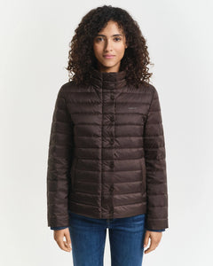 Gant Light Down Jacket in Dark Brown