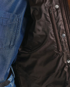 Gant Light Down Jacket in Dark Brown