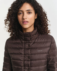 Gant Light Down Jacket in Dark Brown