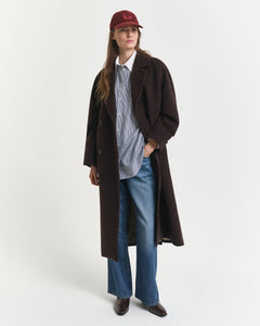 Gant Contrast Collar Striped Shirt in Blue