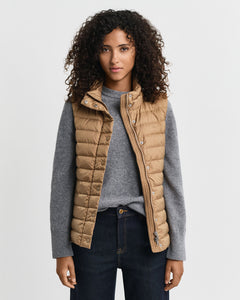 Gant Light Down Vest in Khaki