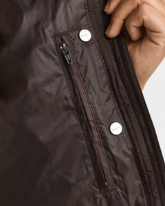 Gant Light Down Vest in Deep Brown