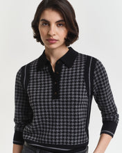 Load image into Gallery viewer, Gant Houndstooth Jacquard Polo

